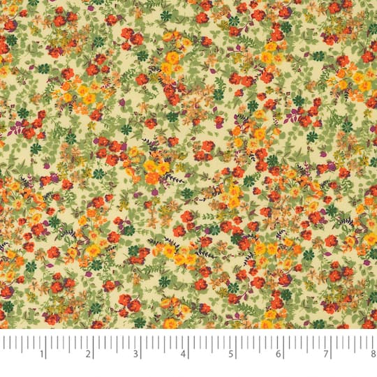 SINGER Orange Butterfly Cotton Fabric Bundle